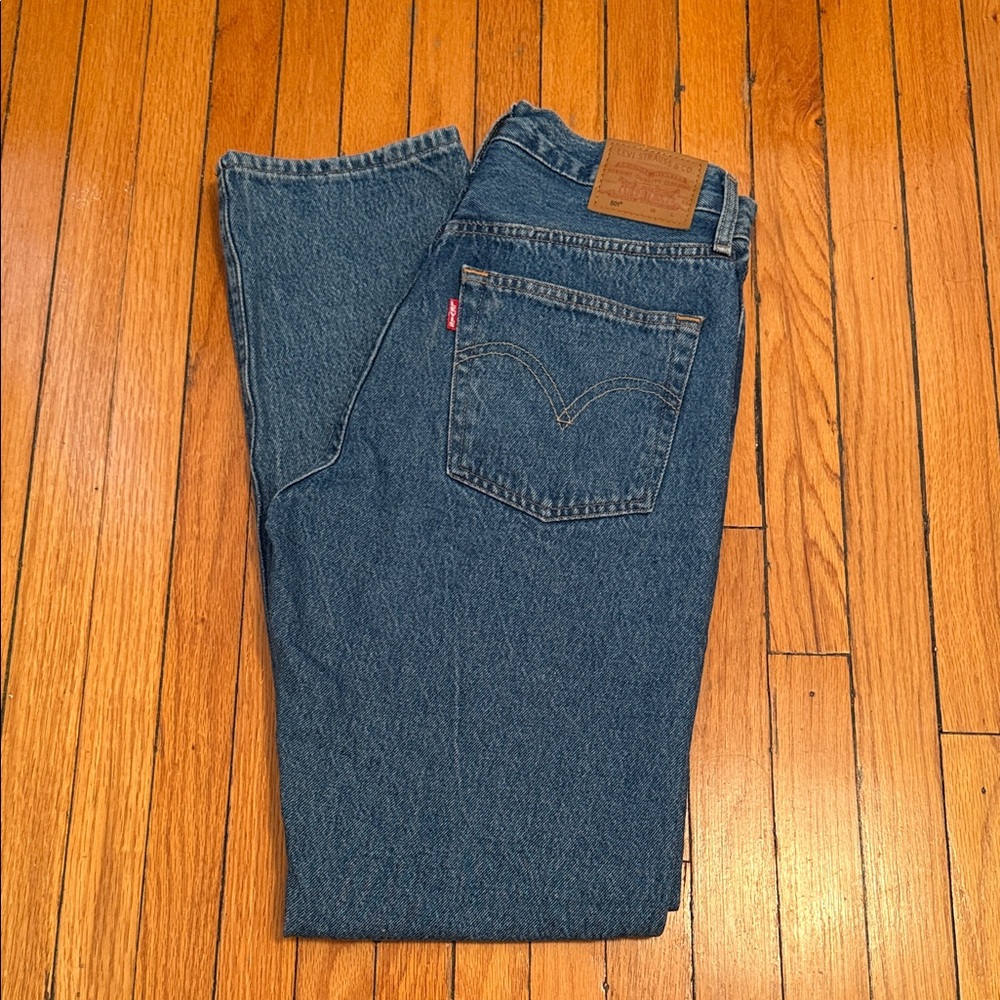 Levi's Classic Blue 501 Straight Jeans